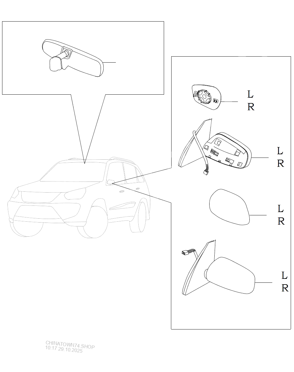 Как разобрать зеркало chery tiggo