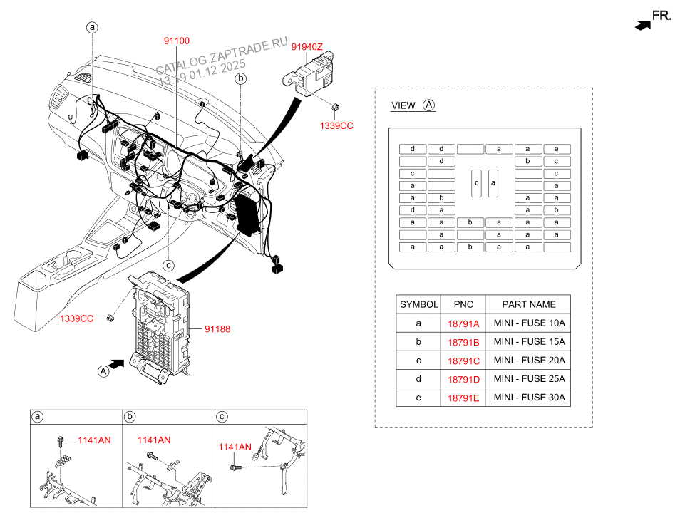 Main Wiring Hyundai I20 18 India Plant India 2018 2018