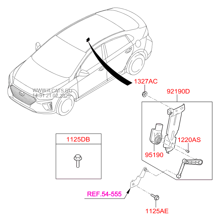 Head Lamp Hyundai Ioniq Hybrid 16 2016 Sedan 5dr 5p 1600 Cc Kappa Dohc Gdi Gasoline Unleaded Dct 6 Speed 2wd