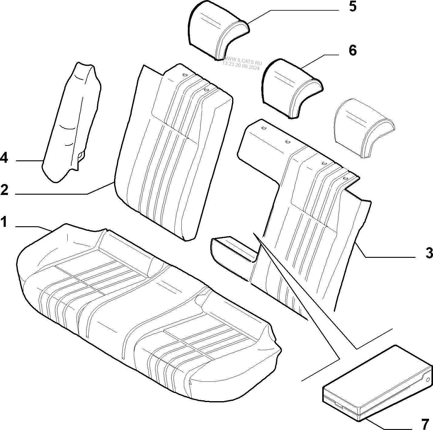 Способы обшивки подлокотника кожей рисунок. Alfa Romeo 159. Sed-553 Seat lining Orange.