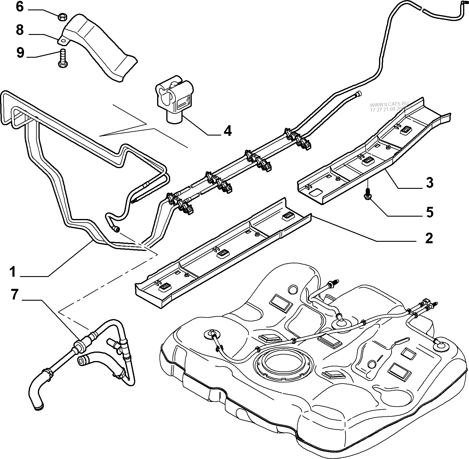 Use levitator to connect fuel tank pipelines