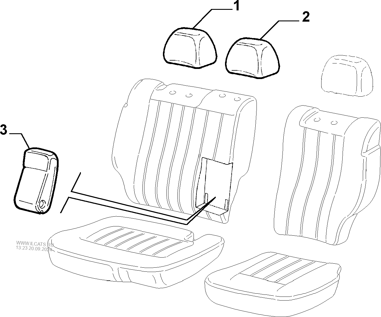 Sed-553 Seat lining Orange.