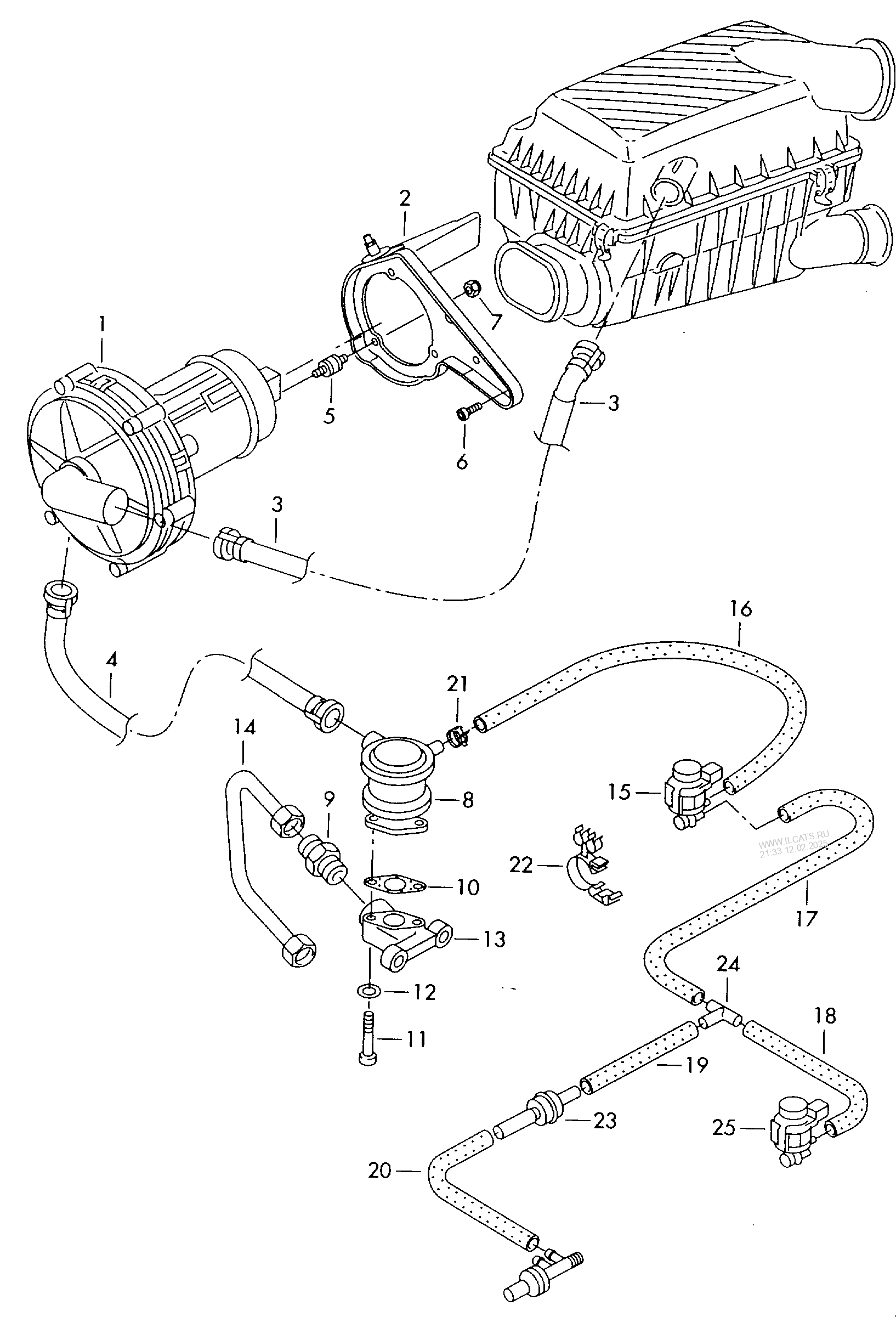 Secondary Air Pump Audi A3 S3 Sportb Lim Qu