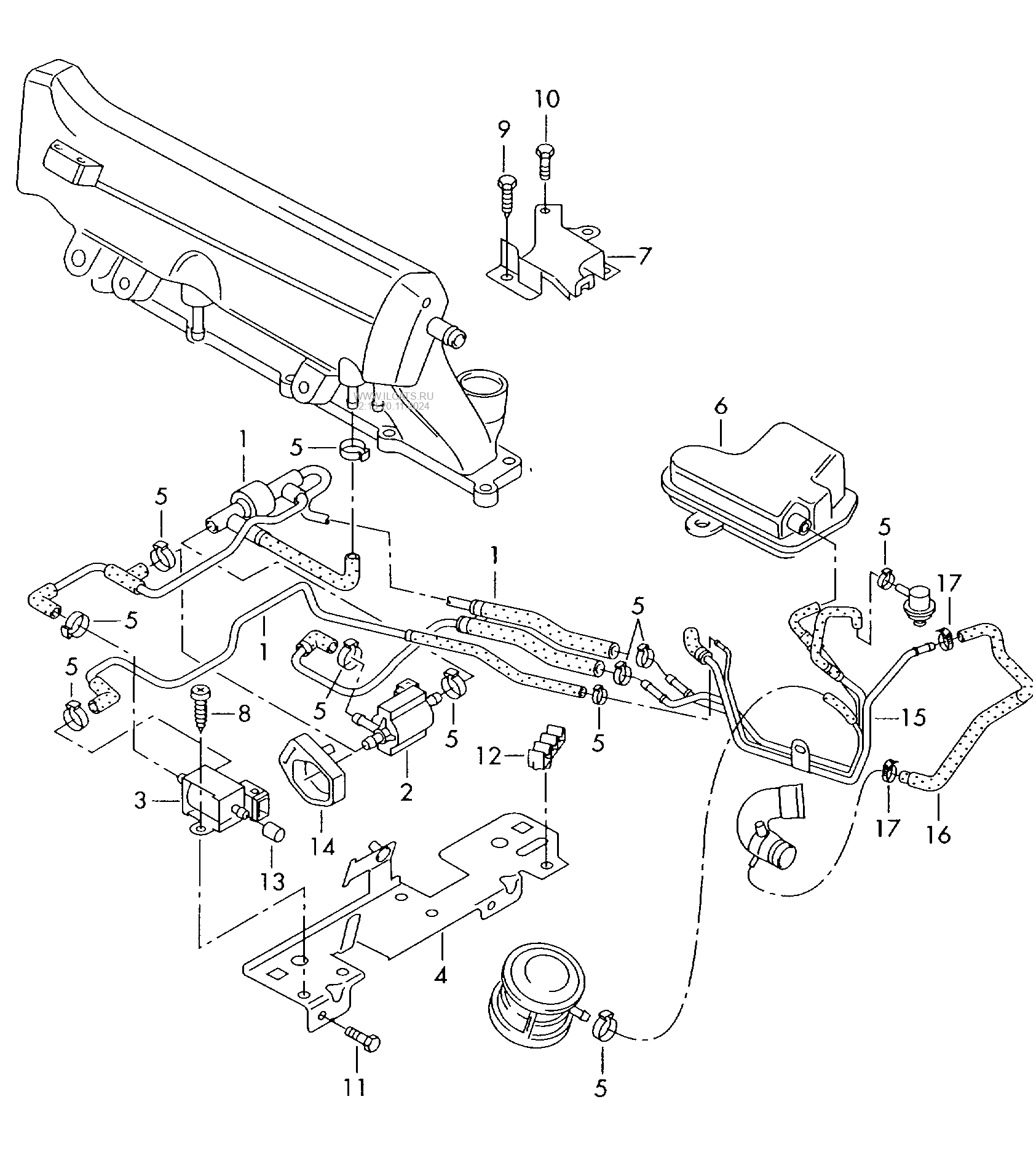 Vacuum System For Vehicles With Accelerator Electronic Module Audi Tt Tts Coupe Roadster