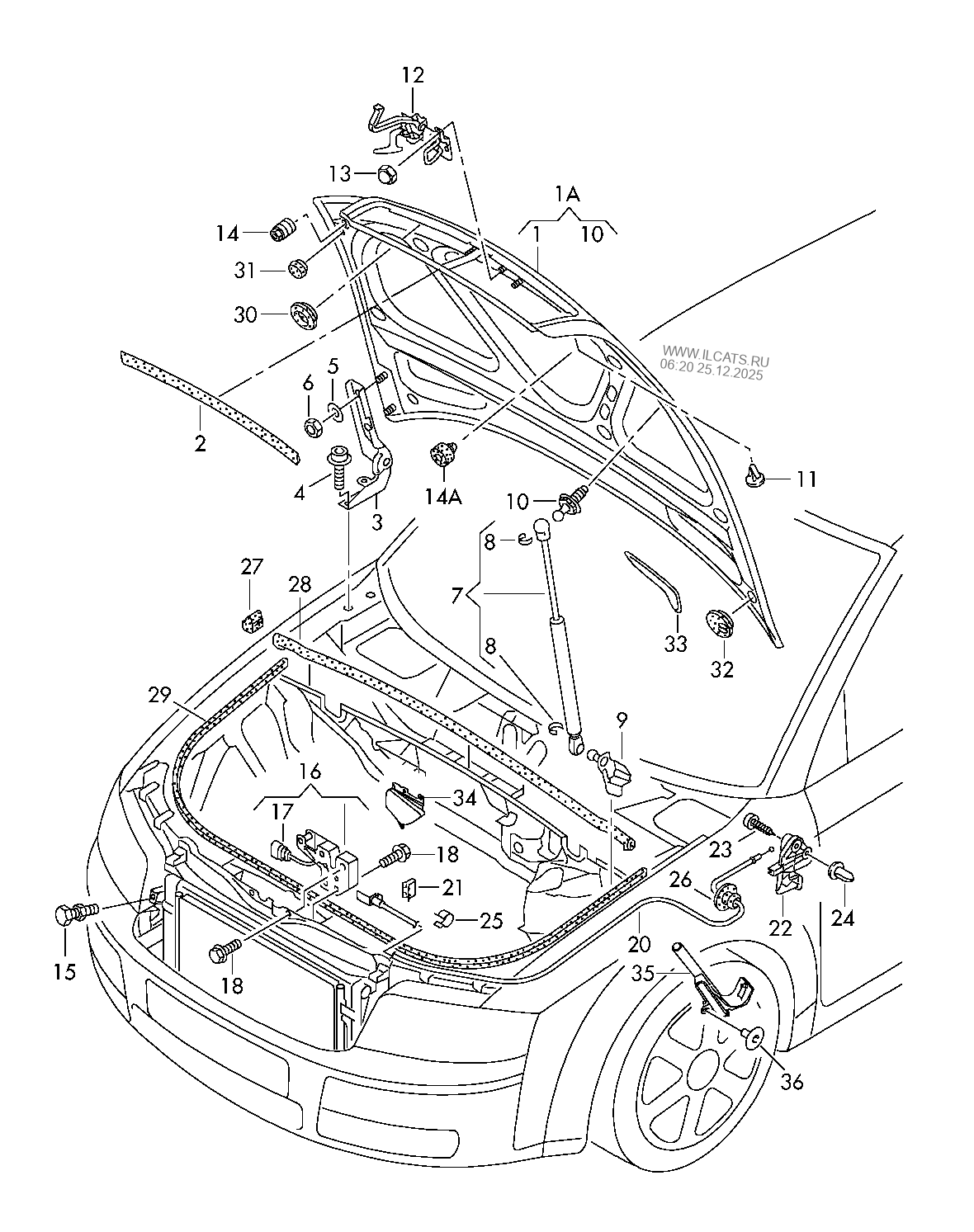 Крышка AUDI A4/AVANT