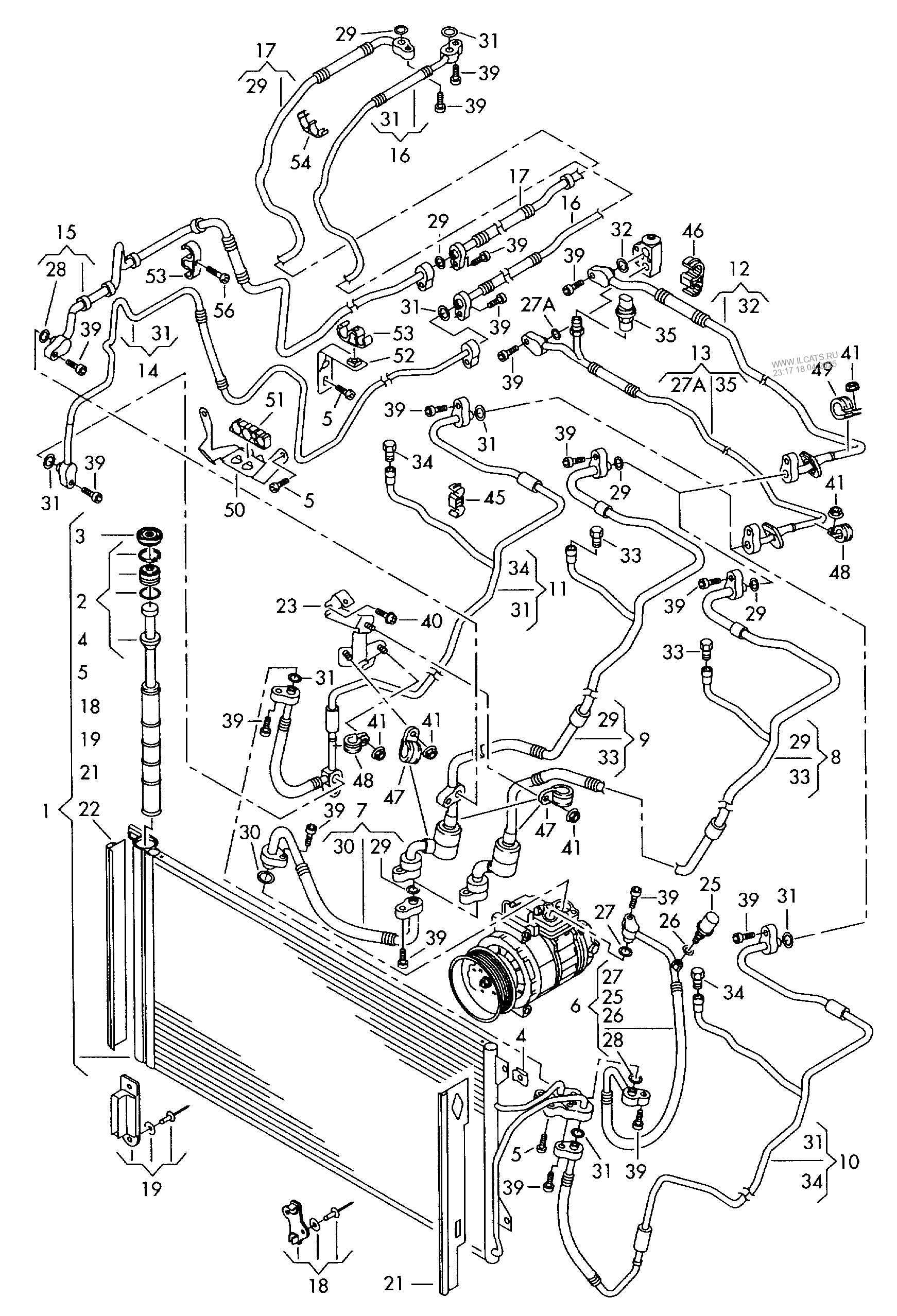 Refrigerant Circuit A C Condenser With Fluid Reservoir Audi Q7