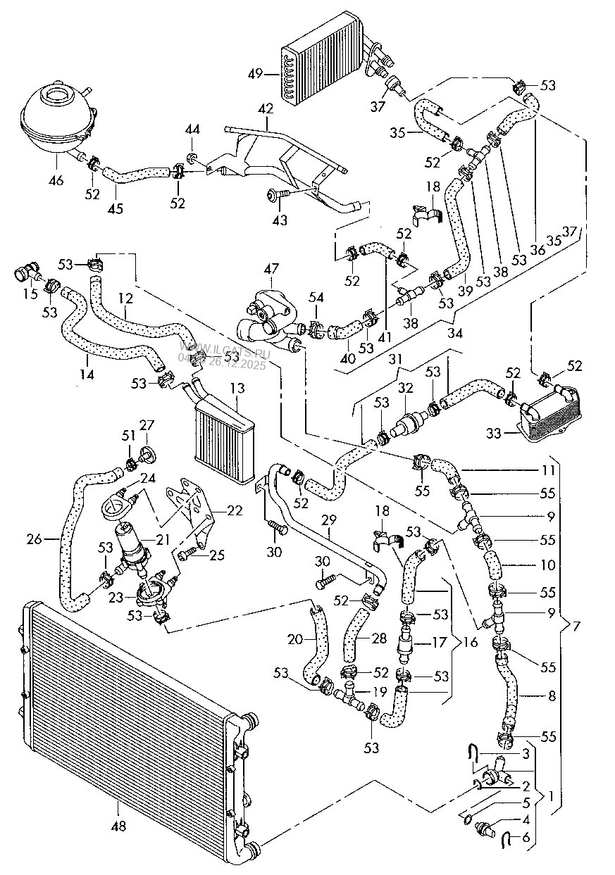 coolant cooling system. 6speed dual clutch gearbox. for vehicles with