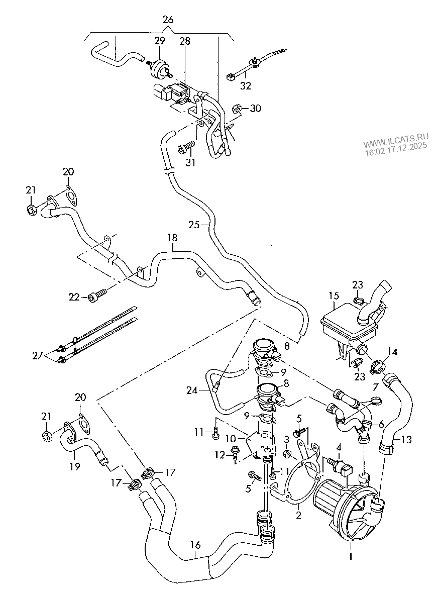 secondary air pump AUDI A6/S6/AVANT QU.