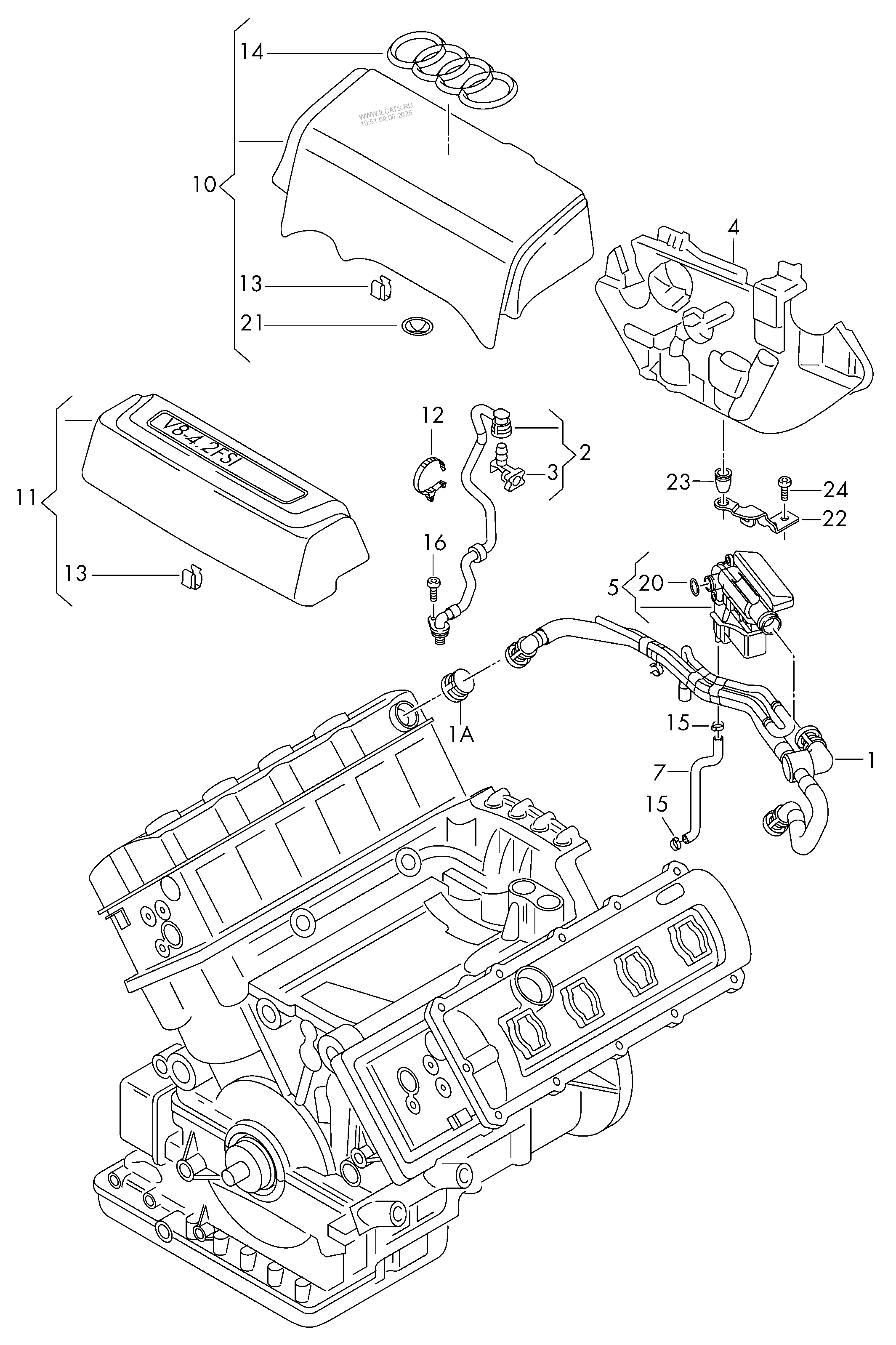 ventilation-for-cylinder-head-cover-cover-for-engine-compartment-audi