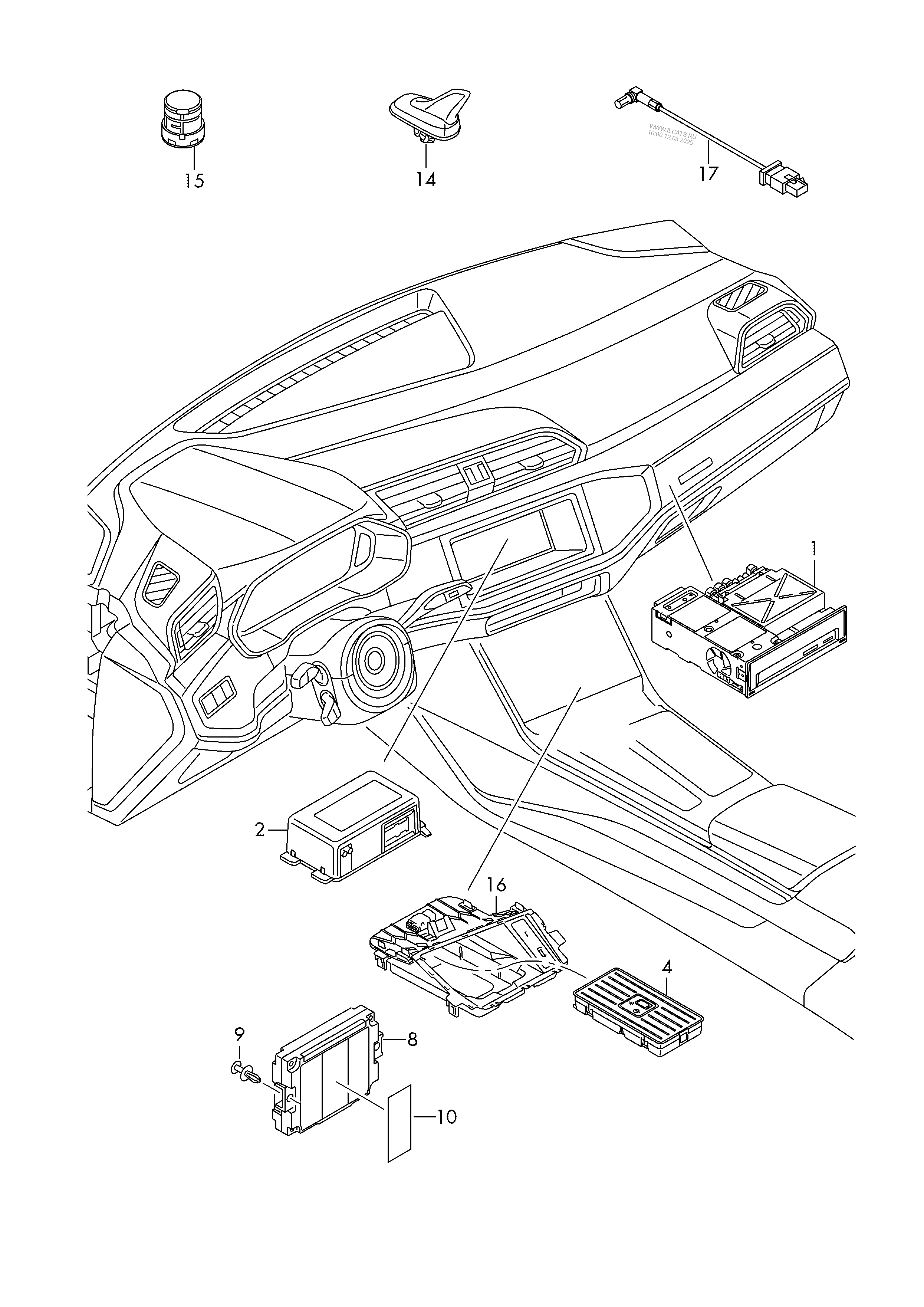 Blok Upravleniya Informacionnoj Sistemy Audi Q3