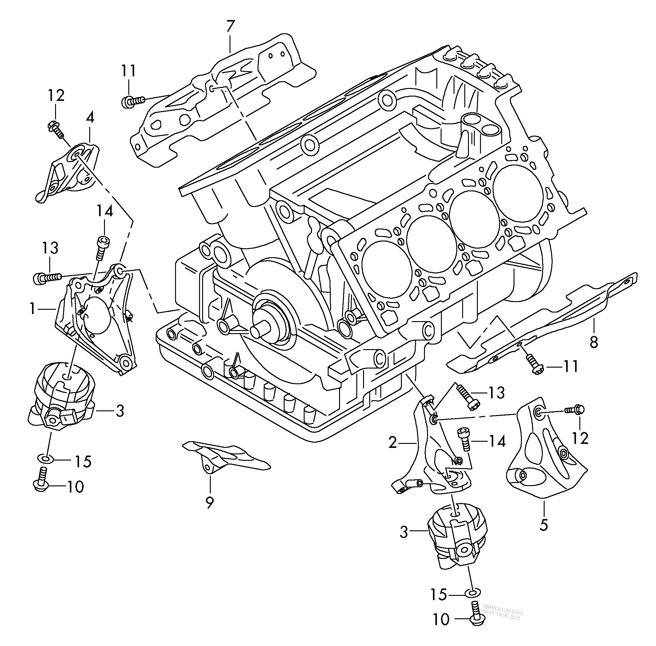 Securing Parts For Engine Audi R8