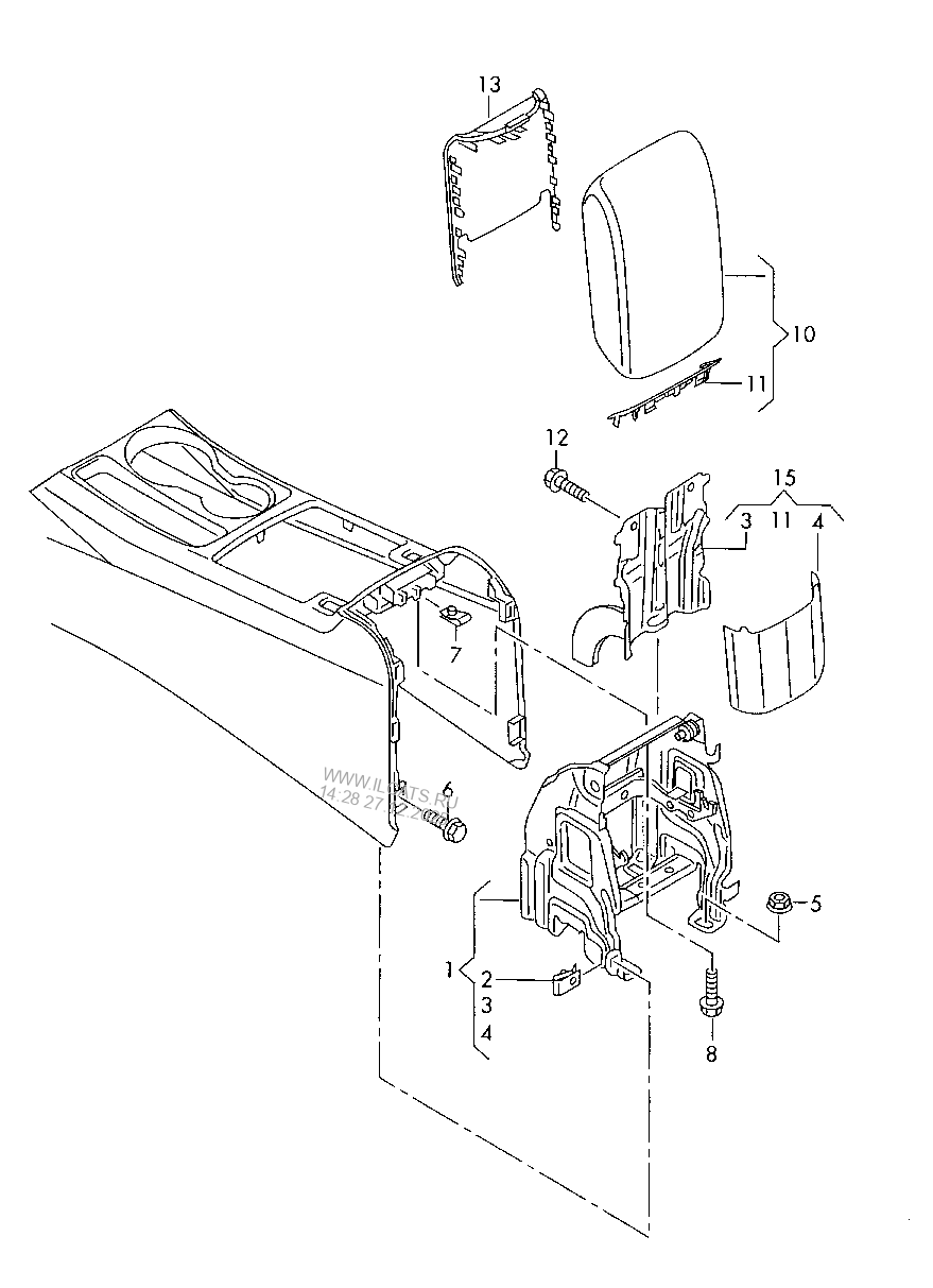 middle armrest AUDI Q5
