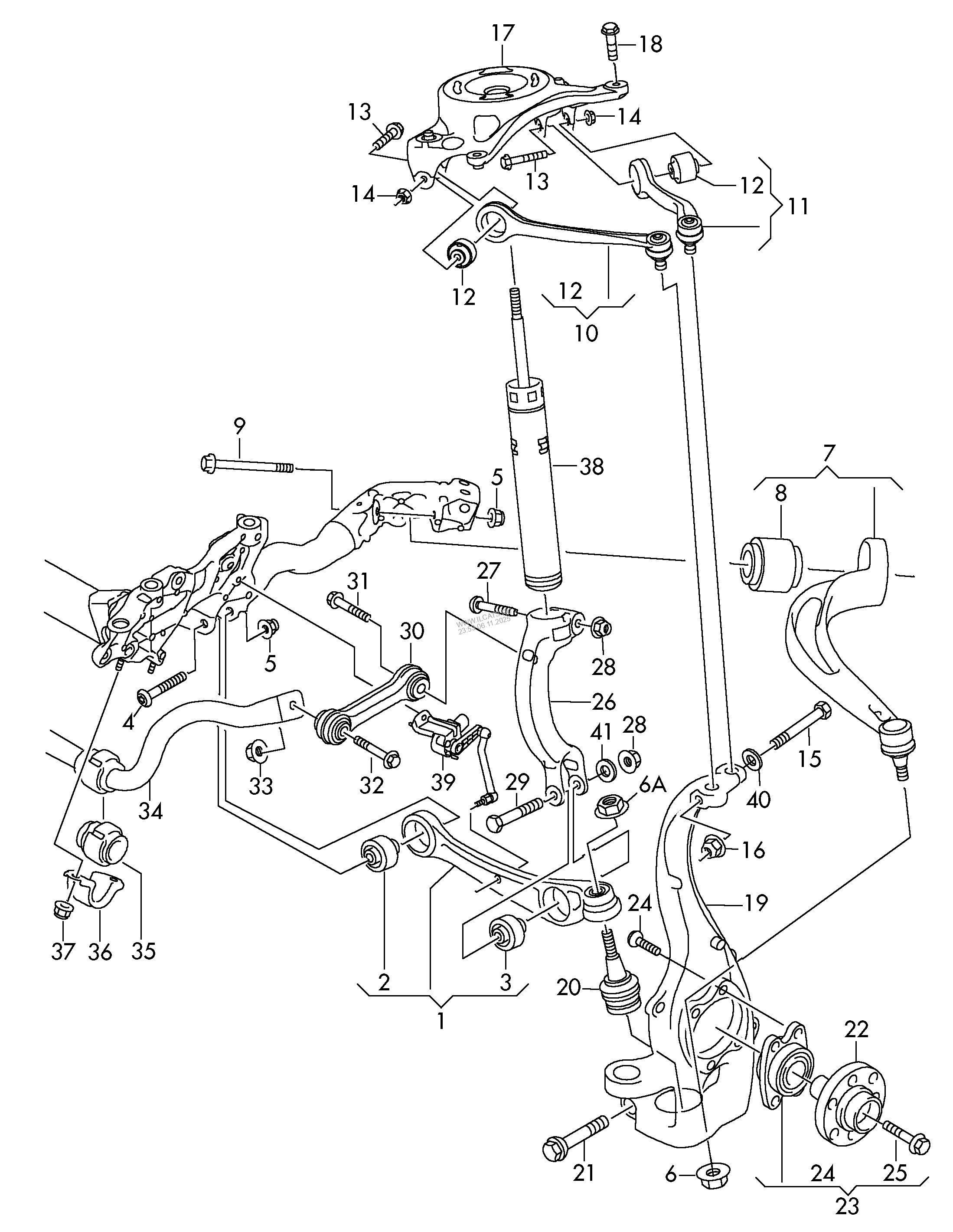 front wishbone link. wheel bearing housing. antiroll bar. D 15.08.2011>> AUDI Q5 front wishbone link. wheel bearing housing. antiroll bar. D 15.08.2011>> AUDI Q5