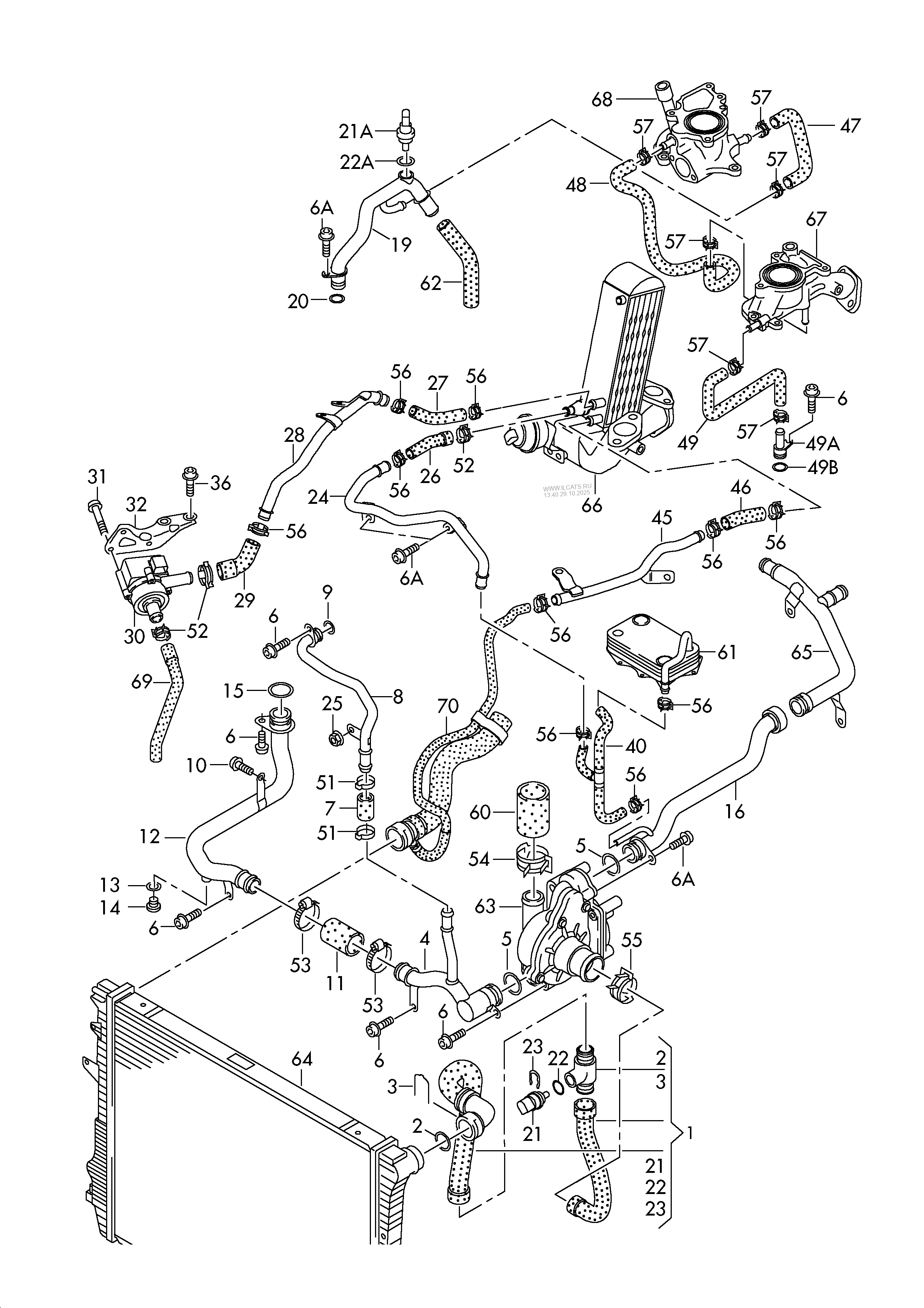 coolant cooling system AUDI Q7