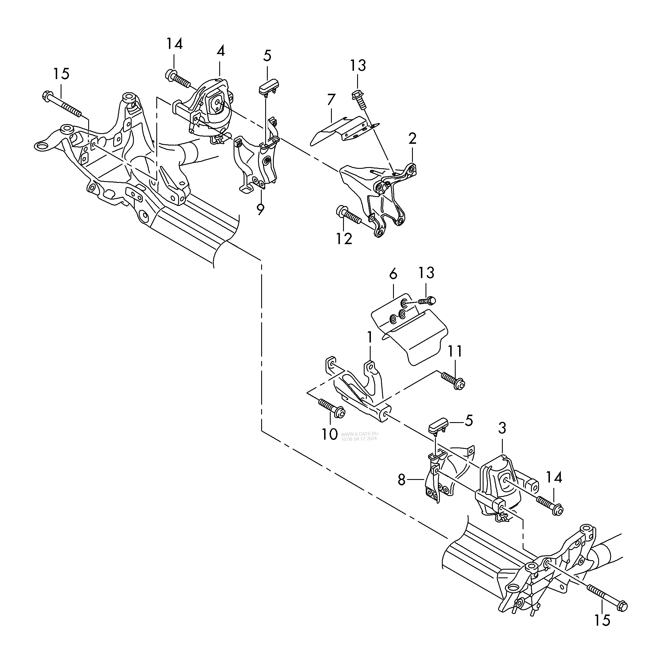 Securing Parts For Engine Audi A4 S4 Avant Qu