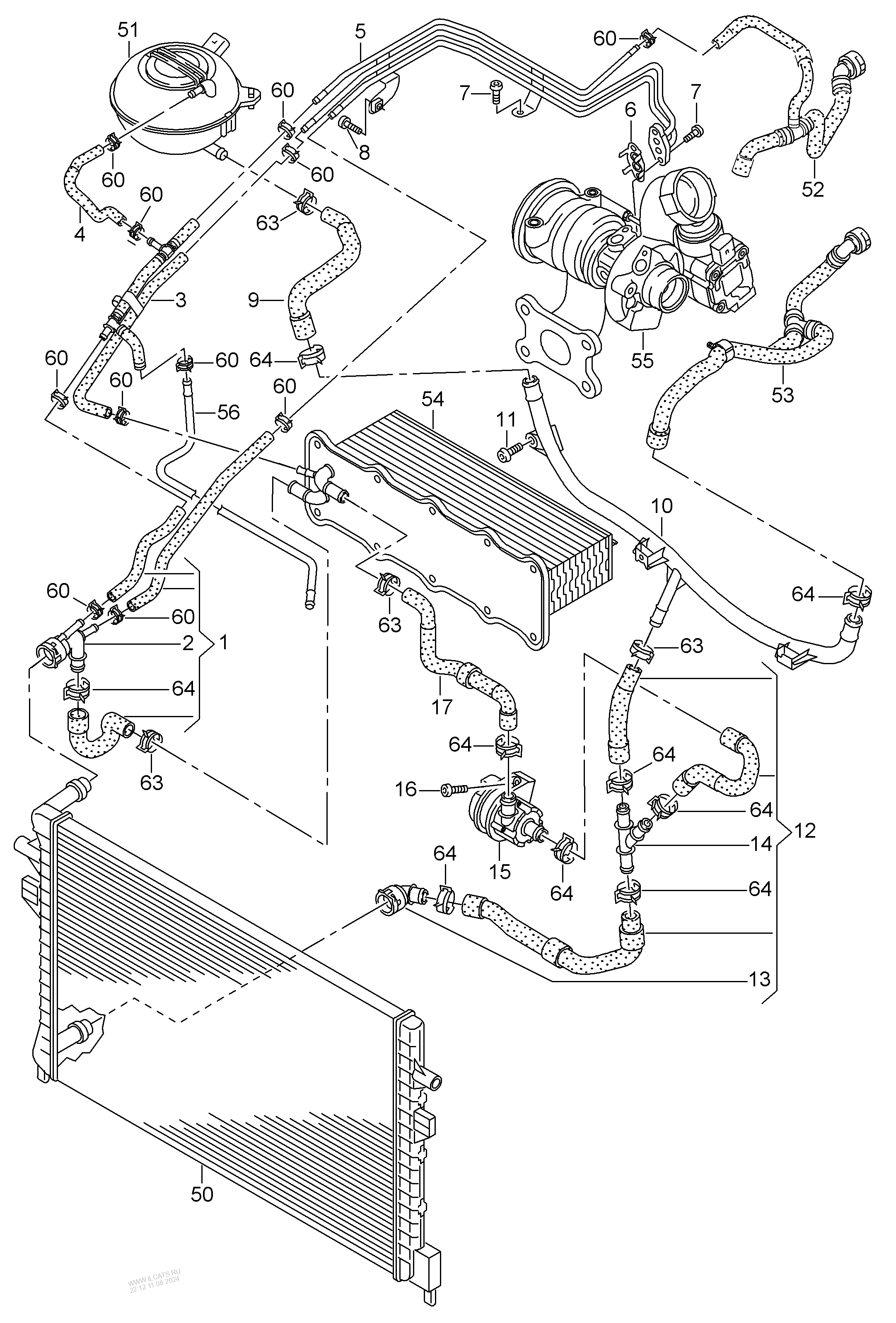 coolant cooling system AUDI