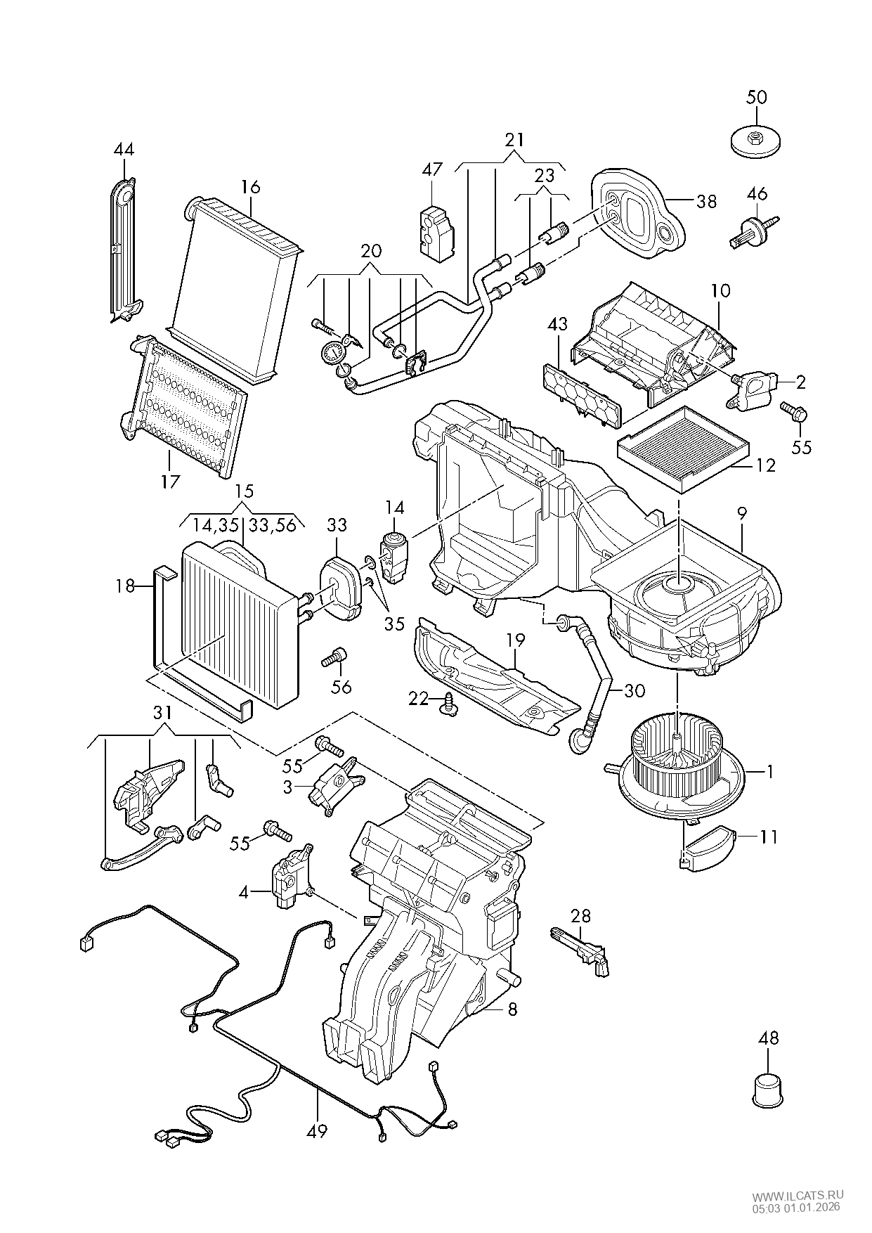 air conditioning AUDI A3/S3/SPORTB./LIM./QU.
