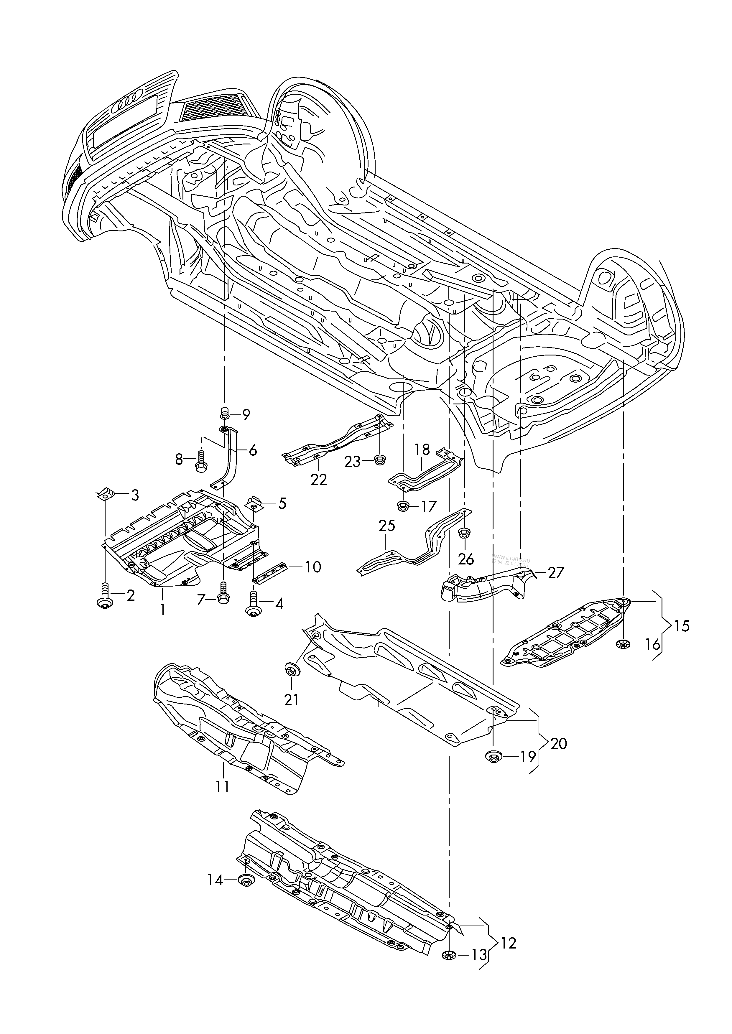 Underbody Trim Audi A1