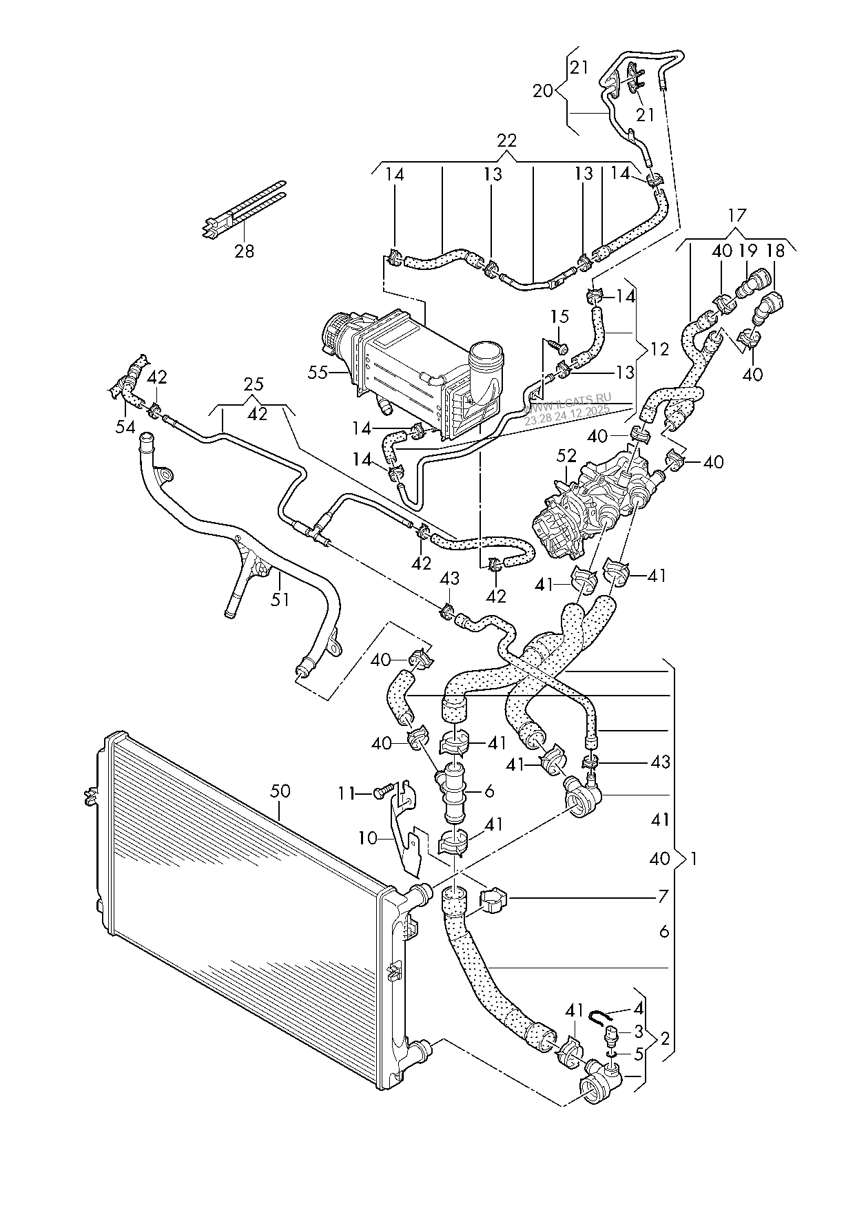 coolant cooling system AUDI Q3
