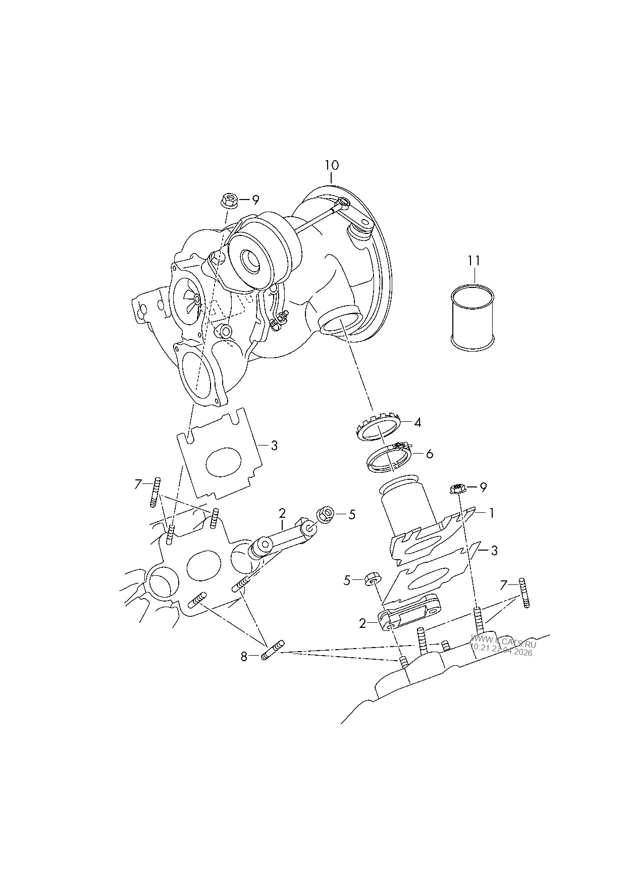 Сильфон AUDI A8/S8 QU.
