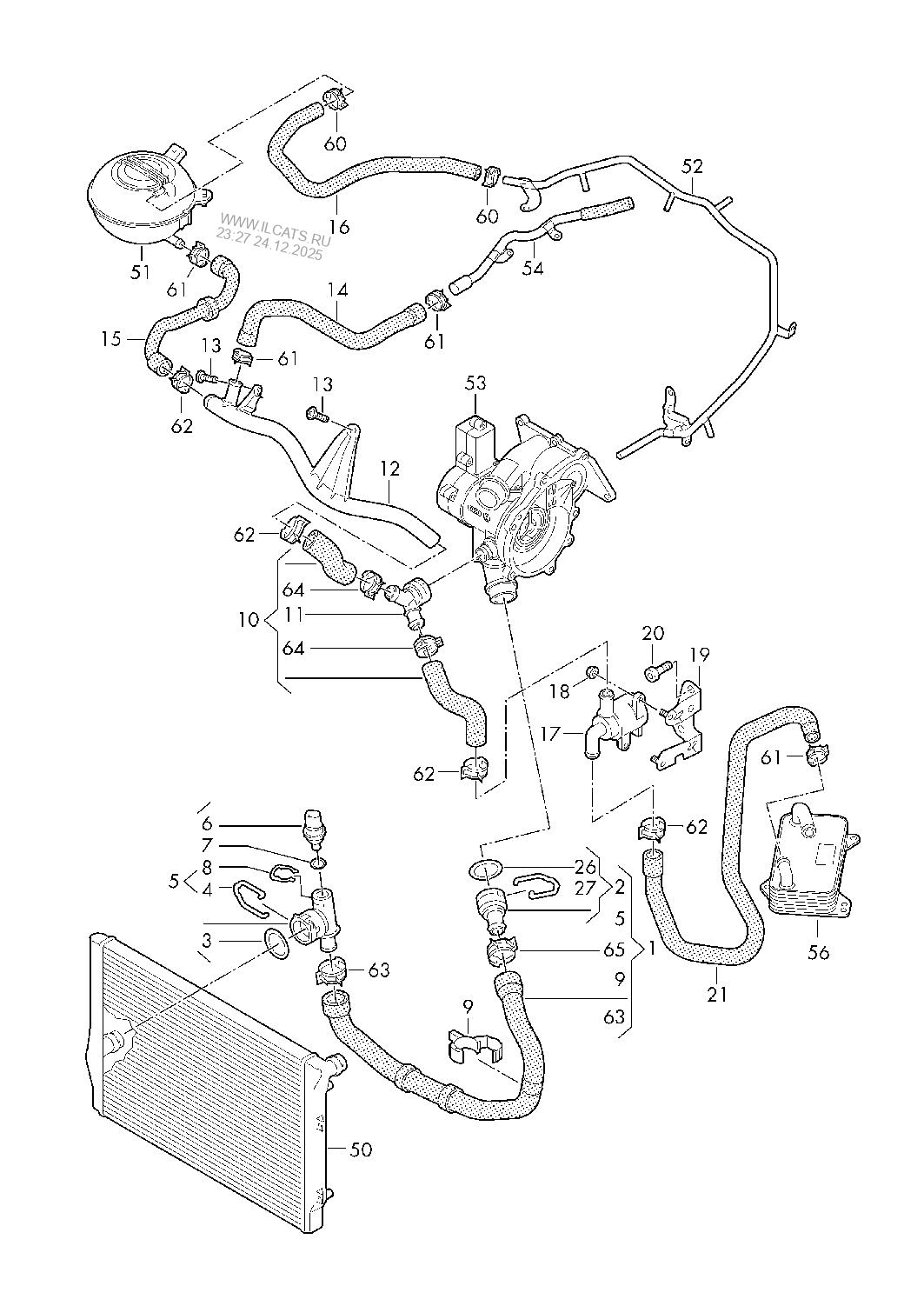 coolant cooling system AUDI Q3