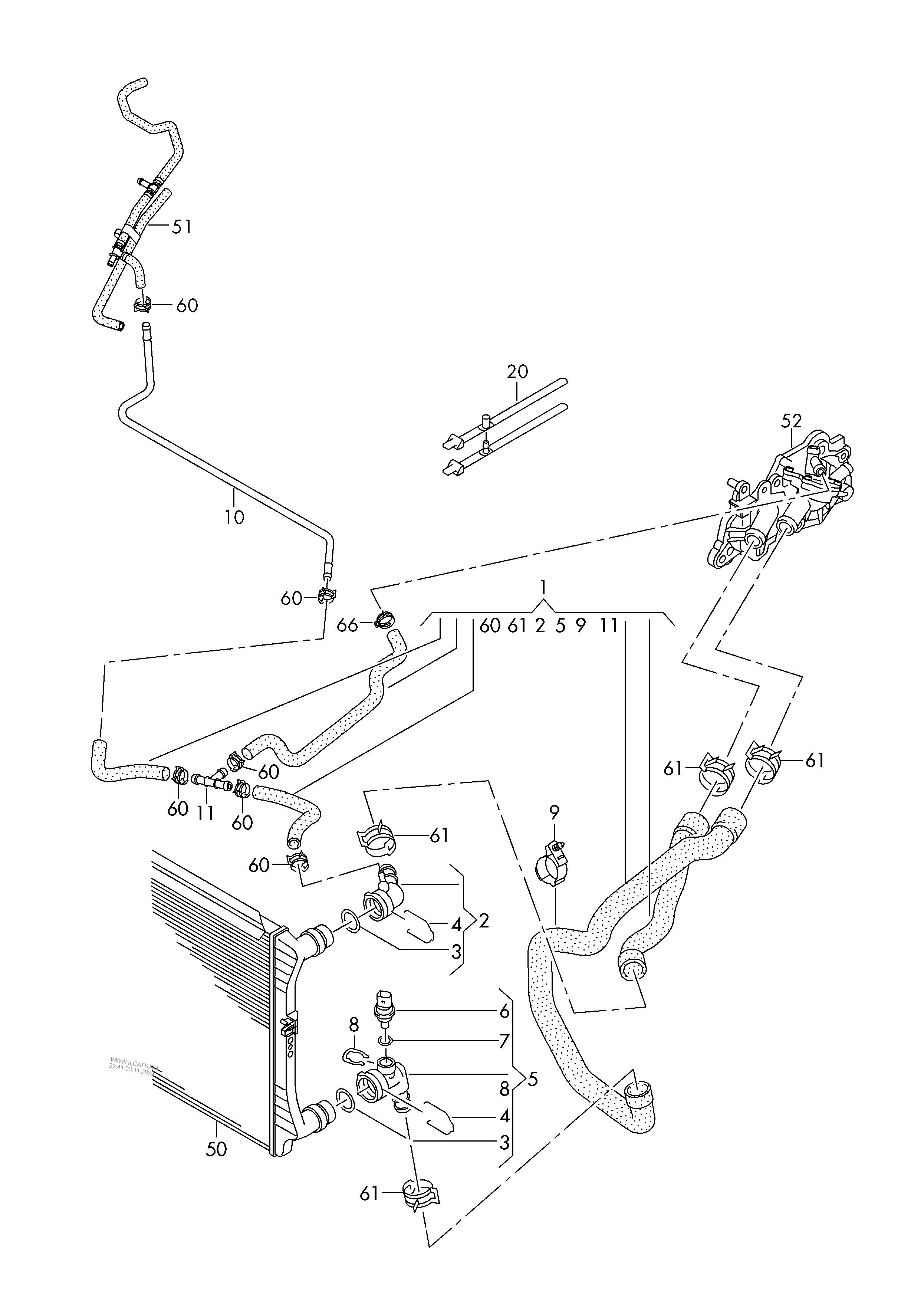 coolant cooling system AUDI Q3