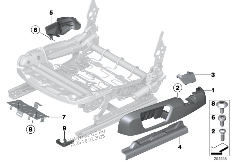 Nakladka Perednego Sidenya S E Privodom Bmw 4 F32 Levyj Rul Transmissiya Neutral Katalizator Kat