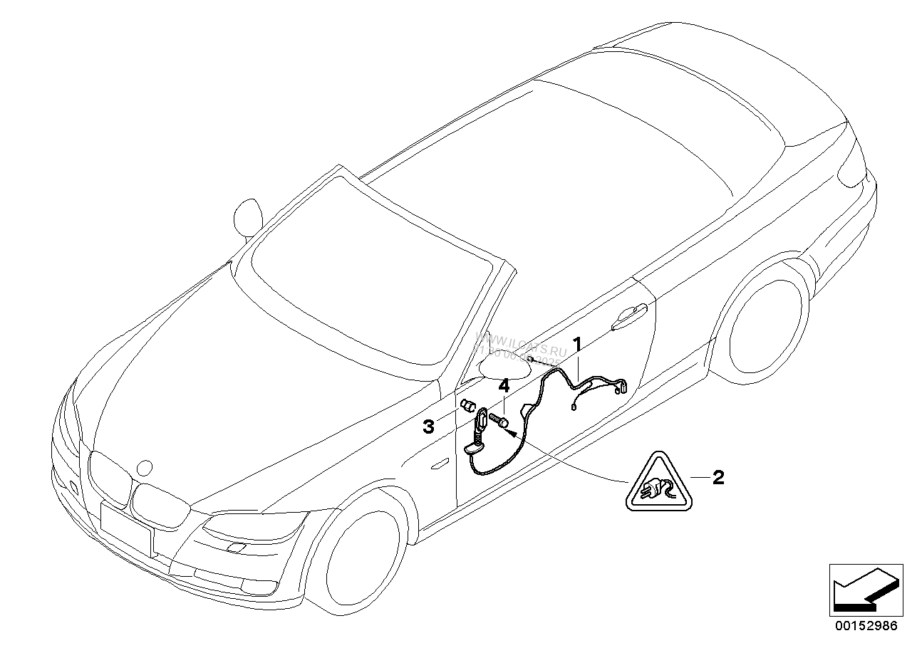 8 926 324. BMW 230 I Cabriolet схема запчастей