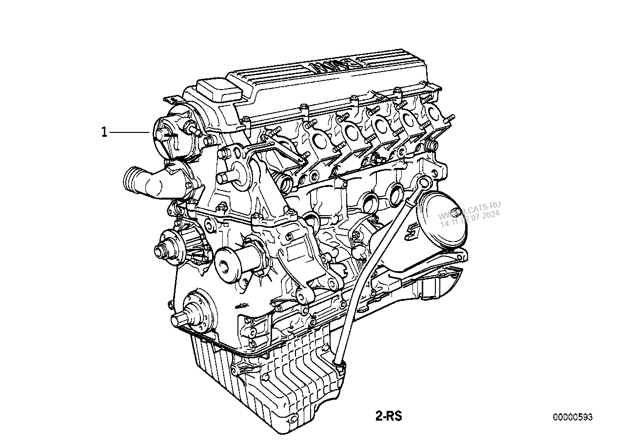 Схема двигателя БМВ е34 м50