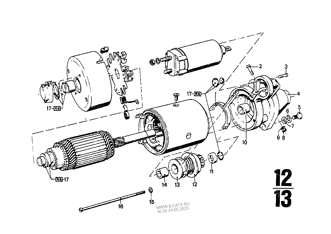 Схема стартера bmw e34