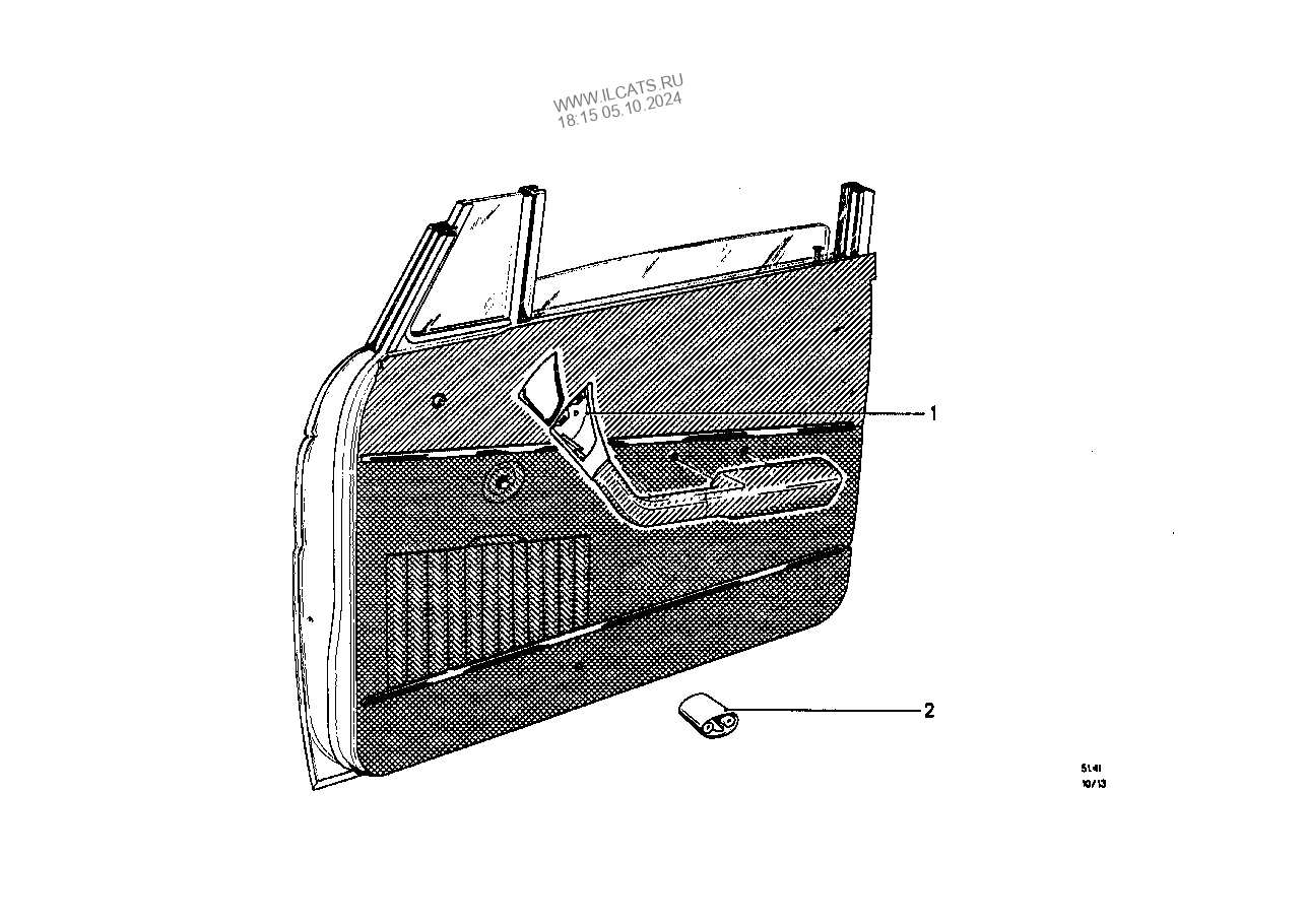 Isuzu 8980377122 обшивка двери