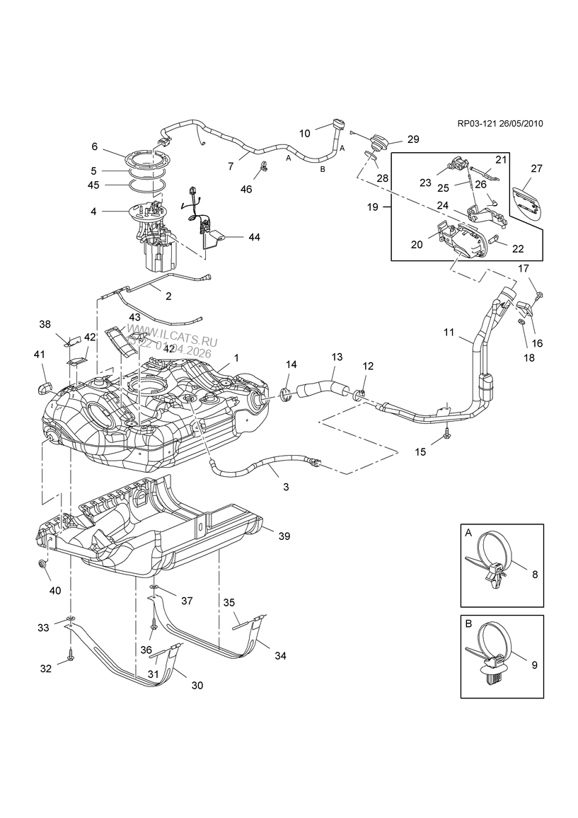 Схема топливной системы шевроле орландо - фото