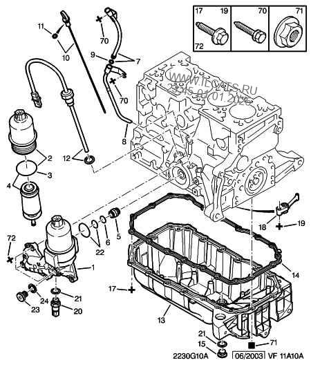 engine oil sump filter probe CITROEN BERLINGO II VP estate van 1.6 i ...