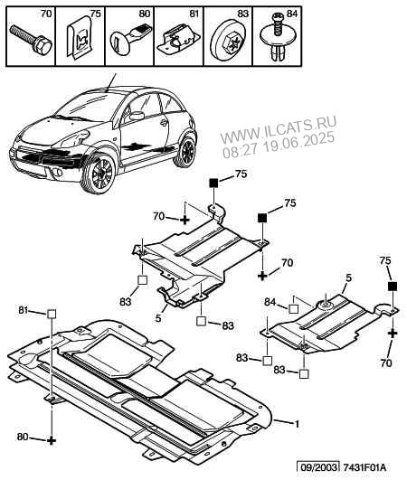 Protection Sous Caisse Citroen C3 Pluriel Berline Decouvrable Pickup 1 4 I 75 Tu3a