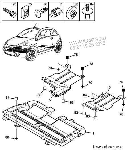 Protection Sous Caisse Citroen C3 Pluriel Berline Decouvrable Pickup 1 4 I 75 Tu3a