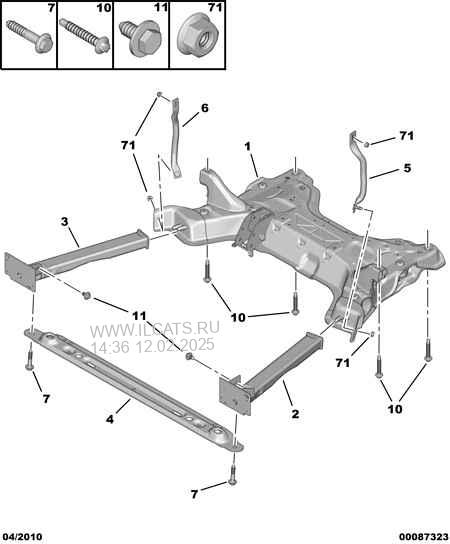 Perednyaya Ramka Citroen C4 B7 Smeshannyj Siluet M1 N1 1 6 Hdi 92