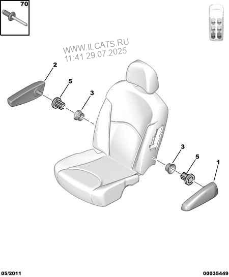 Rear Seat Armrest Citroen C8 Family Saloon 2 2 Hdi 136