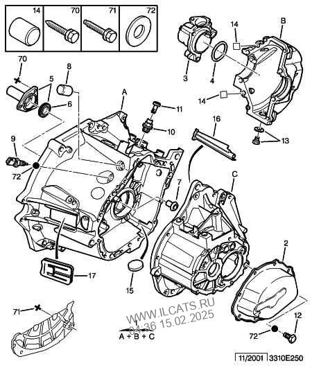 Engine Clutch Housing Manual Gearbox Citroen C3 5 Door Saloon 1 1 I Tu1jp