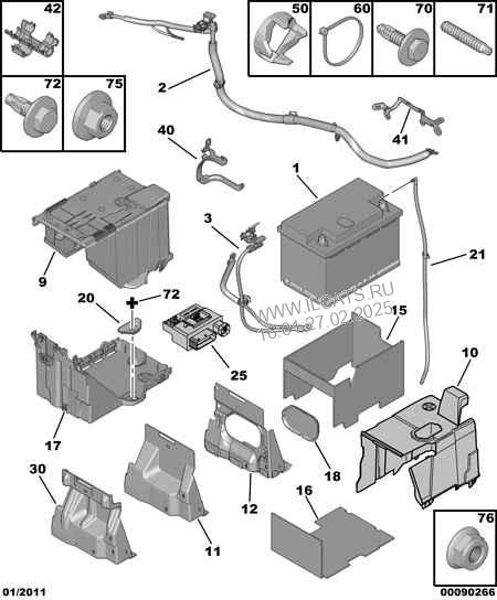 Battery Wires Citroen C4 4 Door Saloon 2 0 I 16v 143