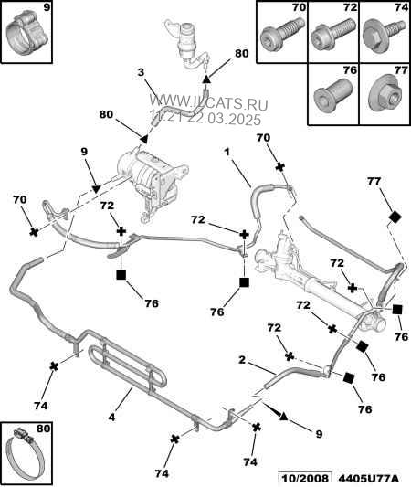 Hp Bp Piping Citroen C5 X7 4 Door Saloon 2 0 Hdi 163 Pef