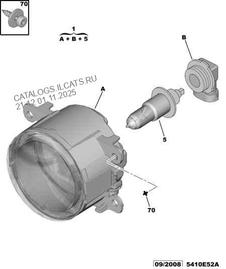 замена лампы ближнего света на ситроен с4 - Citroen C4 (1G), 1,6 л, 2010 года эл