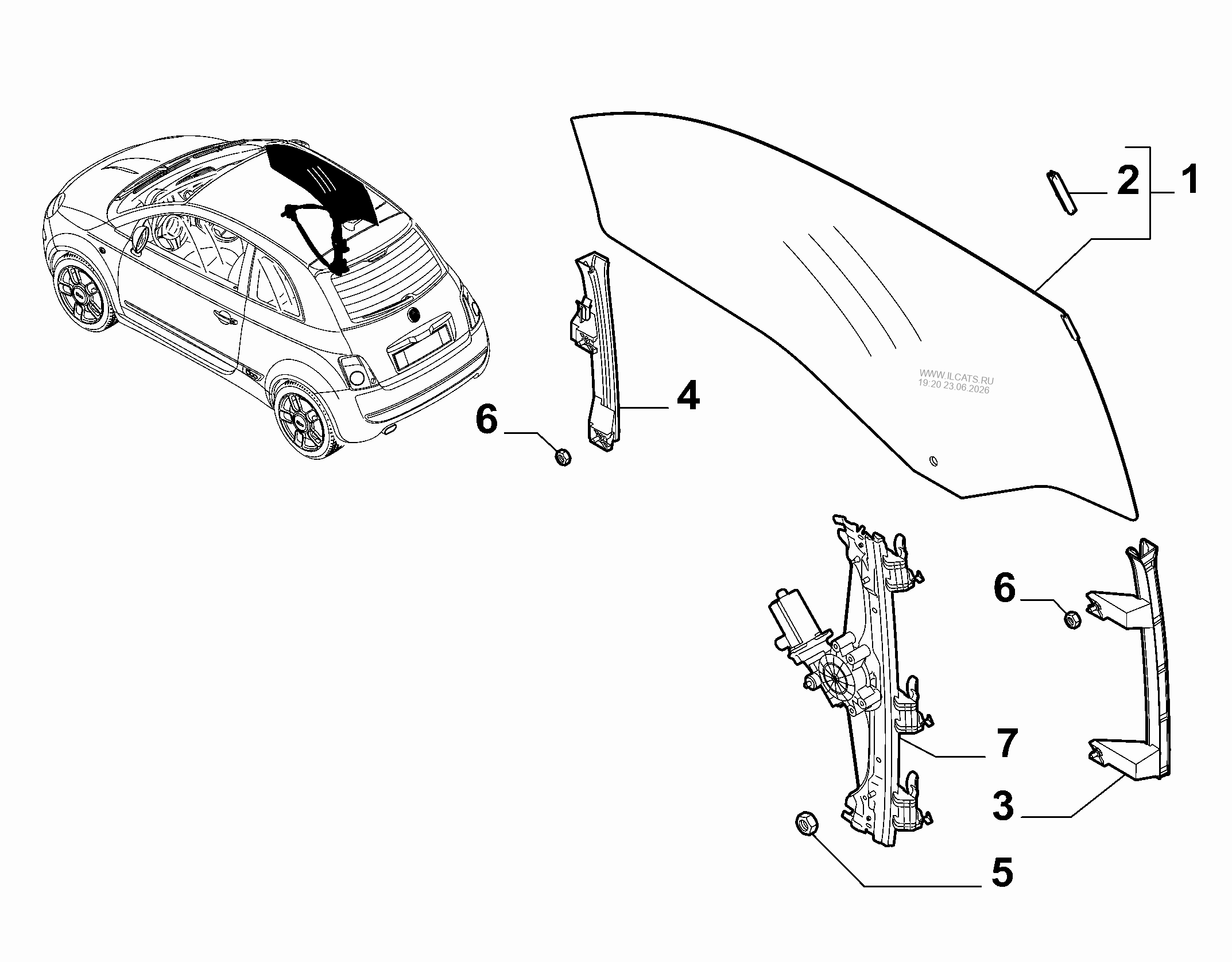 VORDERTUEREN FIAT NUOVA 500 2007 
