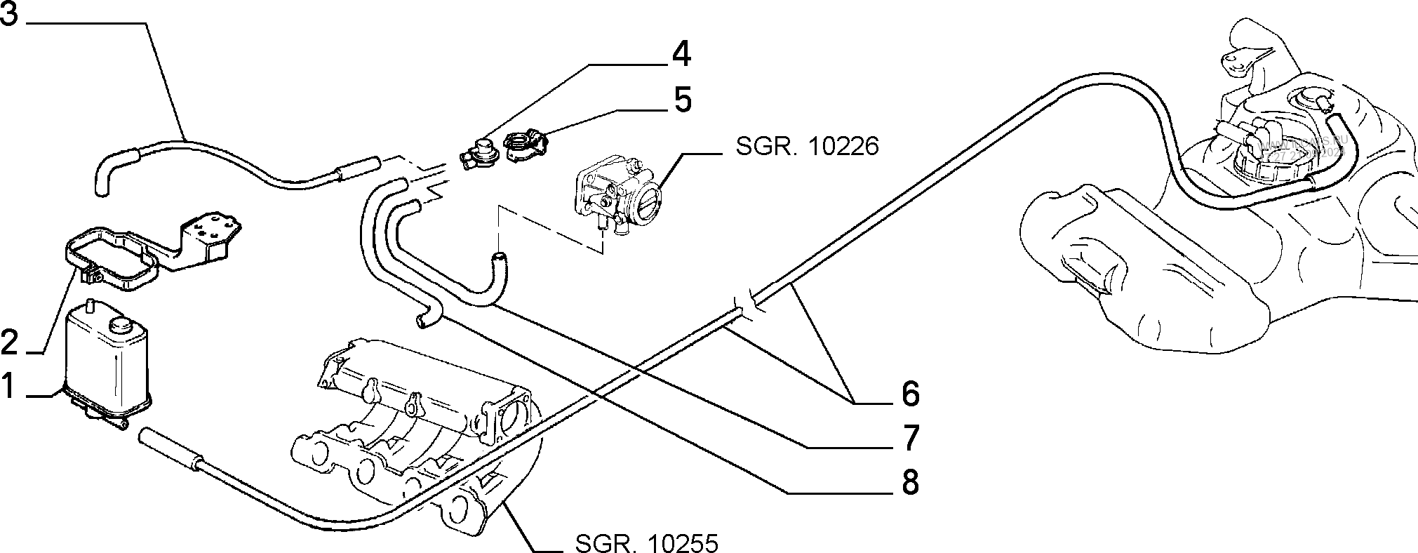 Use levitator to connect fuel tank pipelines