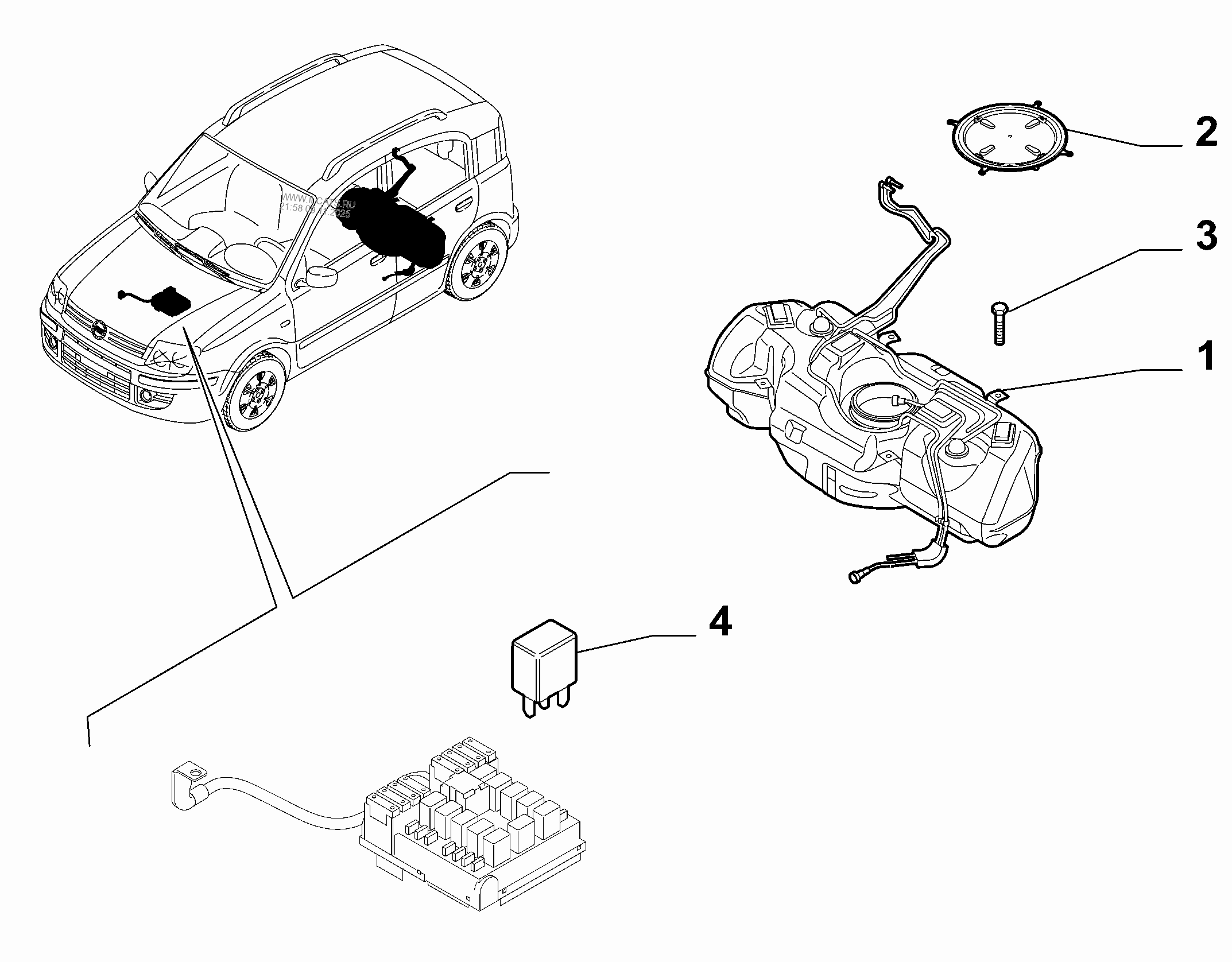 FUEL TANK FIAT PANDA CLASSIC (2012....)