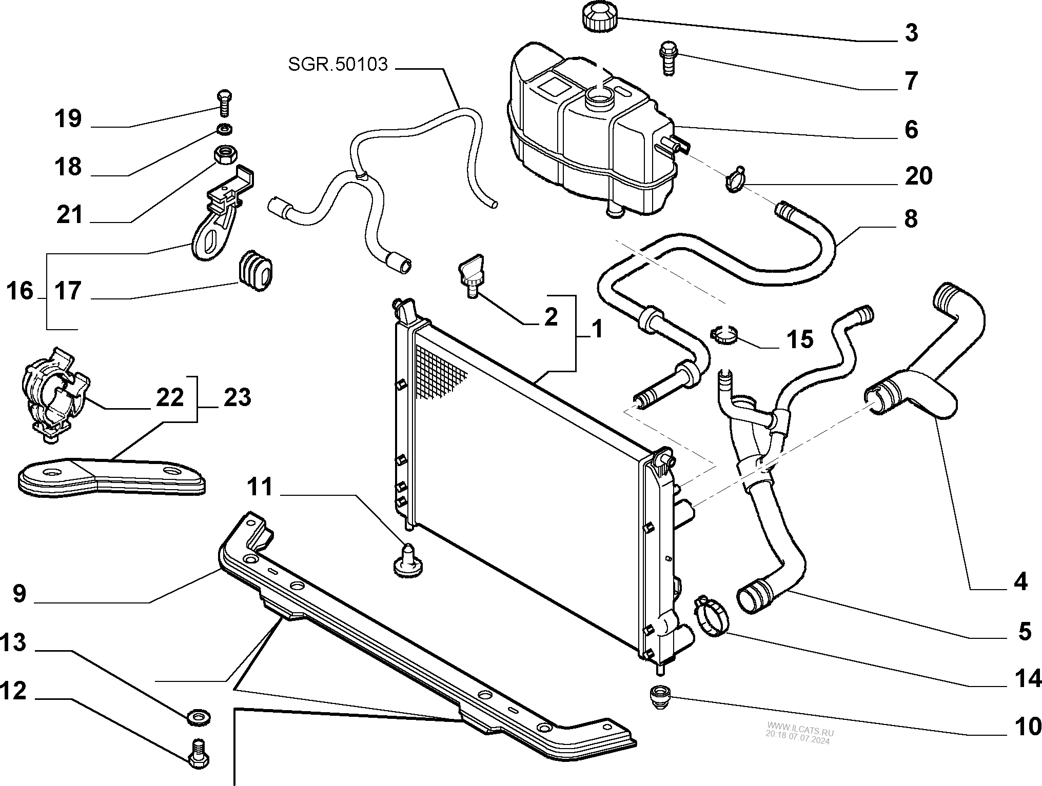 Патрубок обратки системы охлаждения фиат альбеа