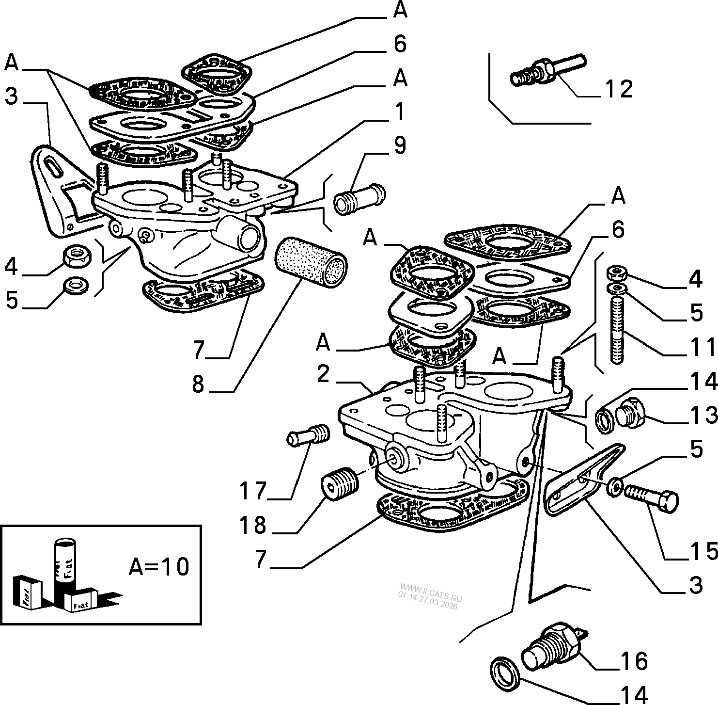 Ходовая часть фиат альбеа схема