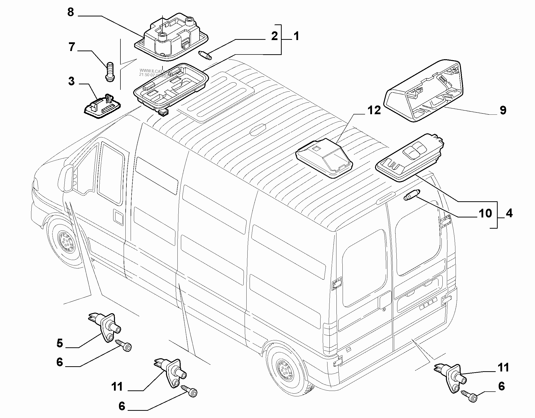 Не работает дальний свет фиат дукато 244