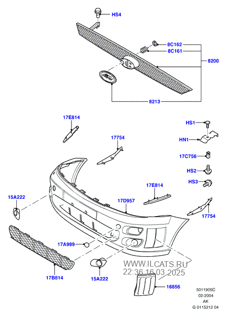 Решетка в низ переднего бампера. - Ford Focus II Wagon, 1,8 л, 2008 года своими 