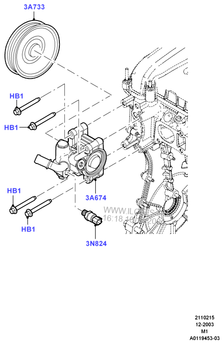 Схема системы гидроусилителя руля форд фокус 3
