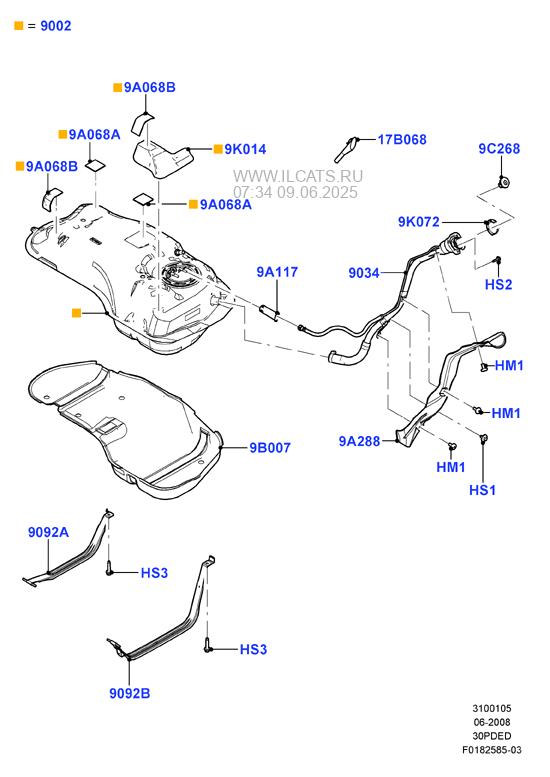 Схема топливного бака форд фокус 3